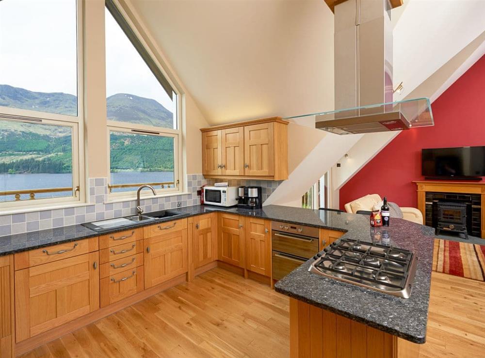 Fantastic well equipped kitchen at Skye Fall in Letterfinlay, near Fort William, Inverness-Shire