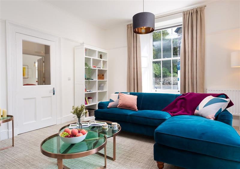 The living room at Skylark at Stonecliffe, Bowness-On-Windermere