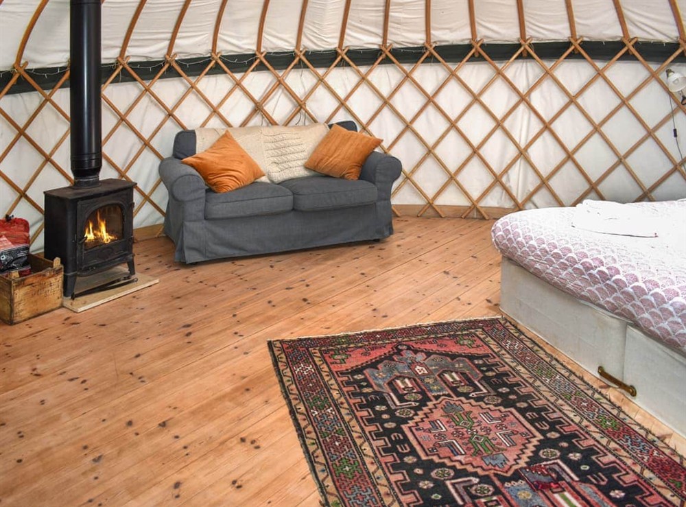 Living area (photo 2) at Skylark Yurt in Beaminster, Dorset