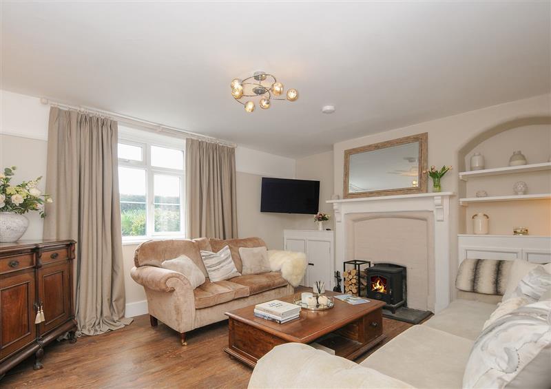 Relax in the living area at Skylarks, No Mans Land near Looe
