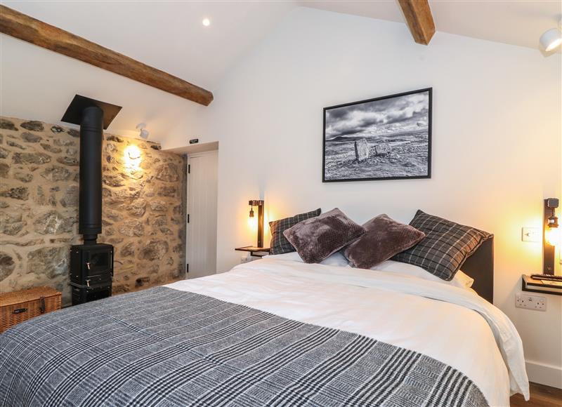This is the bedroom at Skylight Retreat, Ingleton