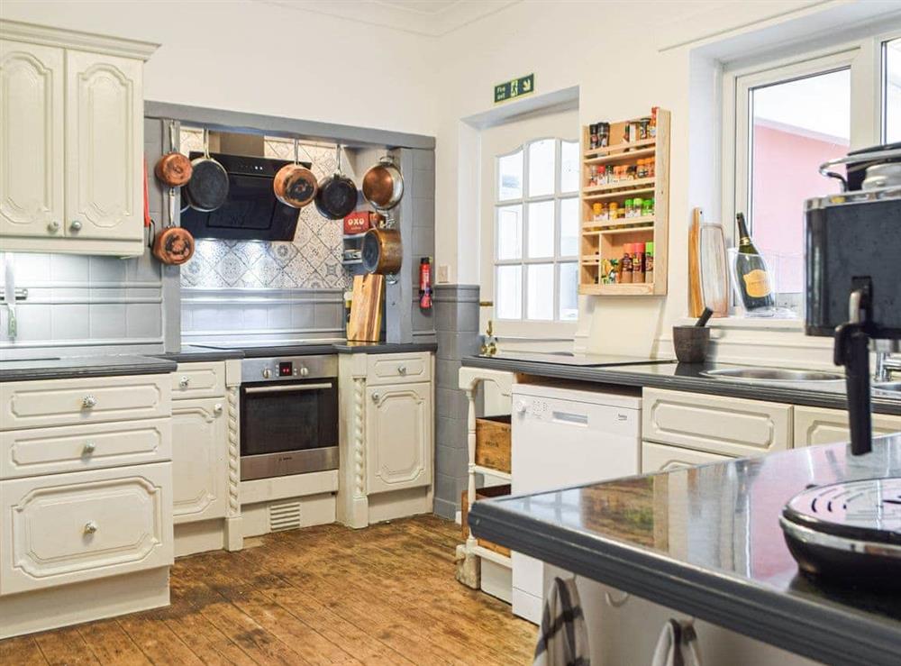 Kitchen at Skyline Villa in Llannon, near Llanelli, Carmarthan, Dyfed