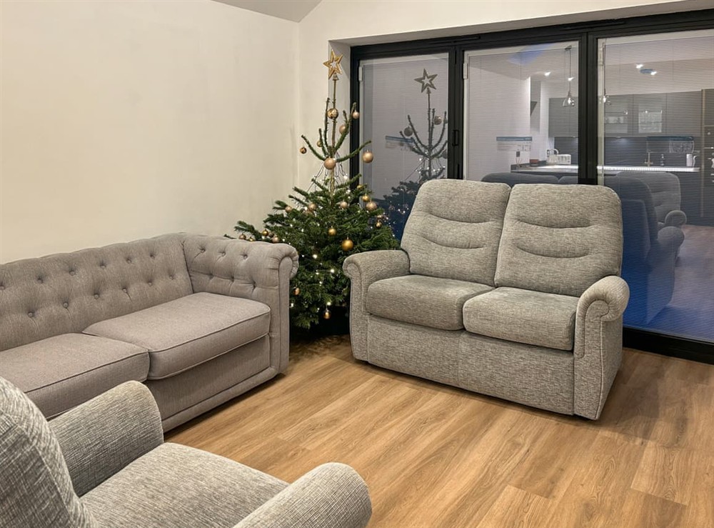 Living area at Skyview Cottage in Market Harborough, Leicestershire