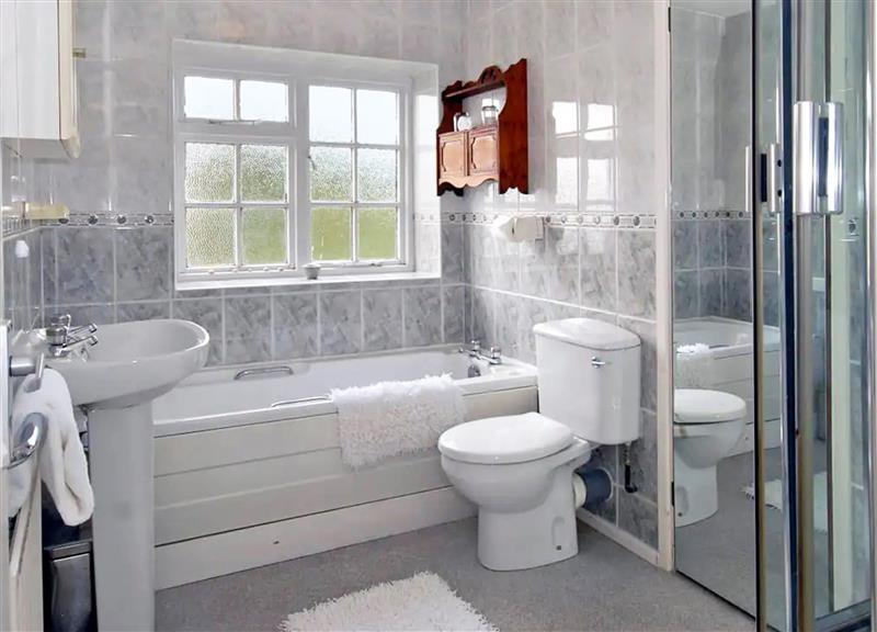 This is the bathroom at Slade Cottage, Southerndown near St Brides Major
