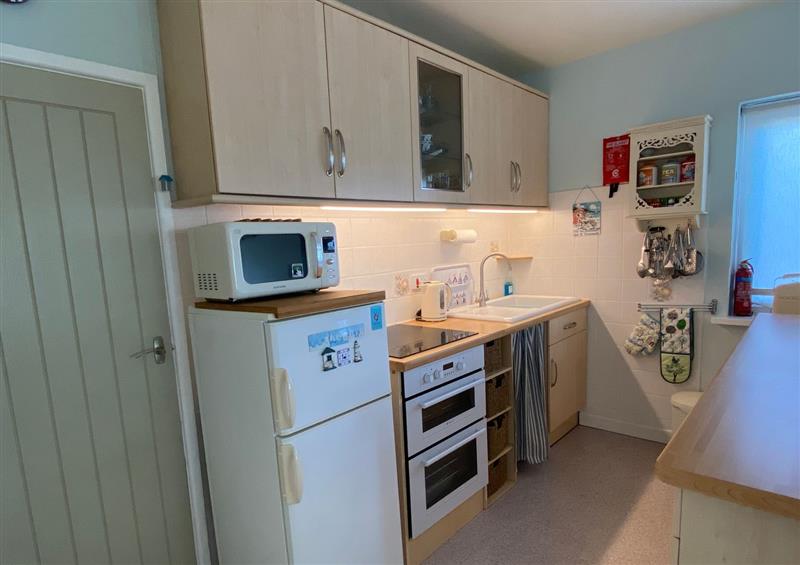 This is the kitchen at Sleepy Donkey Cottage, Weston near Sidmouth