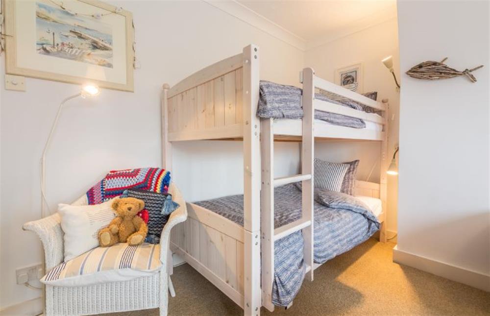 First floor:  Bedroom two, bunk beds  at Sleepy Gull, Old Hunstanton