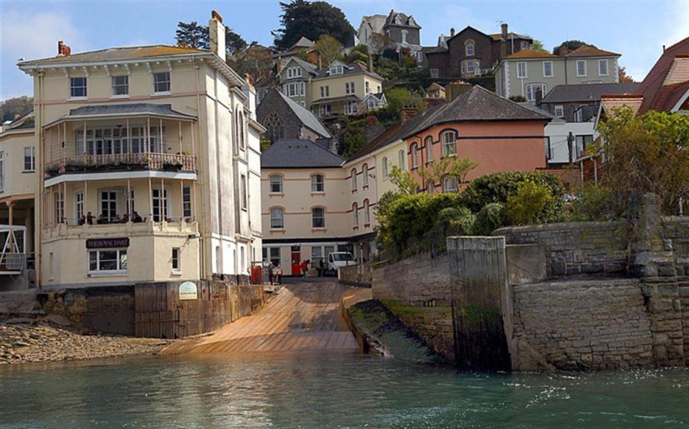 Slipway House on the right. at Slipway House in Dartmouth