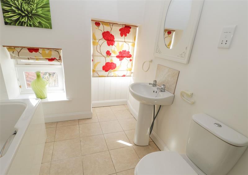 This is the bathroom at Small Barn, Borrowby near Staithes