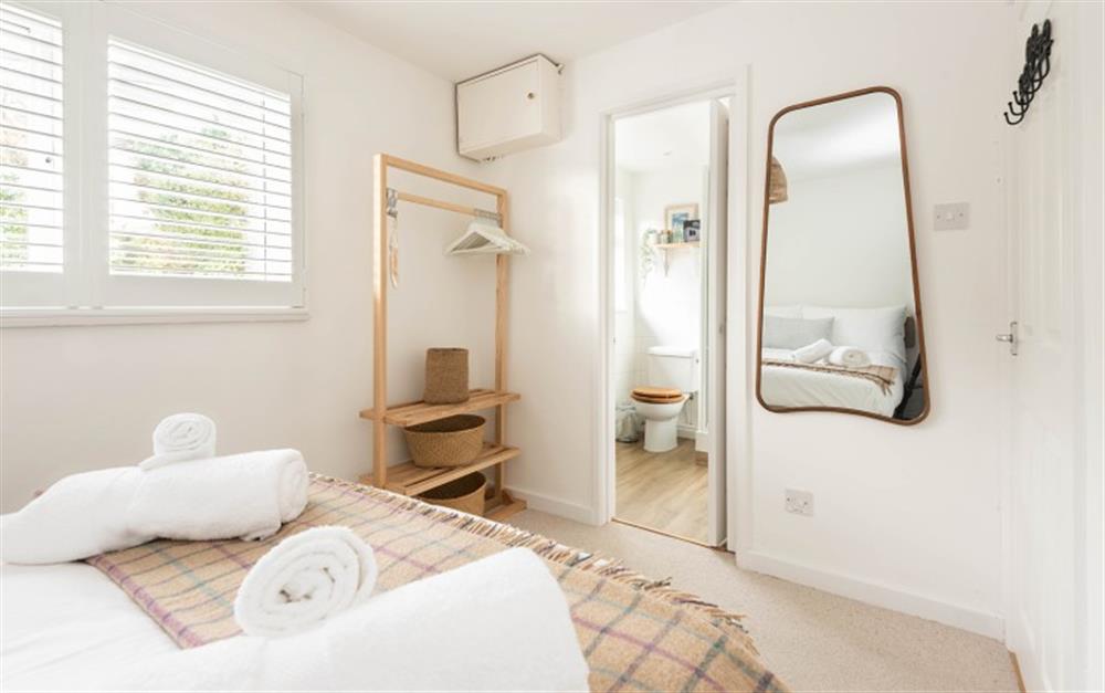 From the master bedroom into the bathroom. at Small Ships in Helford Passage
