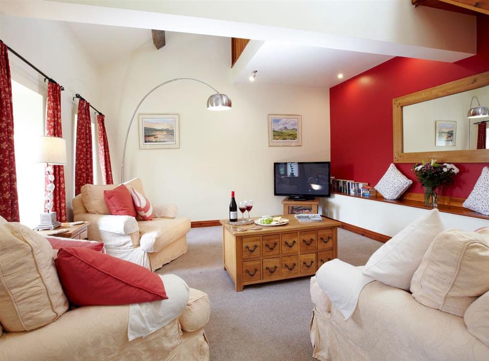 Spacious living room at Rowan Cottage, 