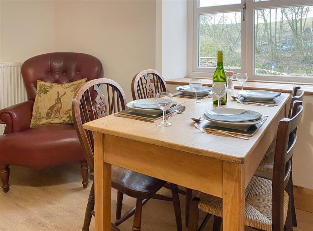 Light and airy dining space at Smardale Cottages in Kirkby Stephen, Cumbria