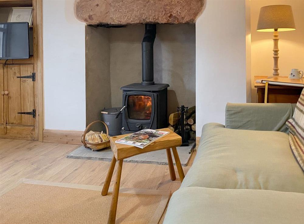 Warming wood burner at Smardale Cottages in Kirkby Stephen, Cumbria