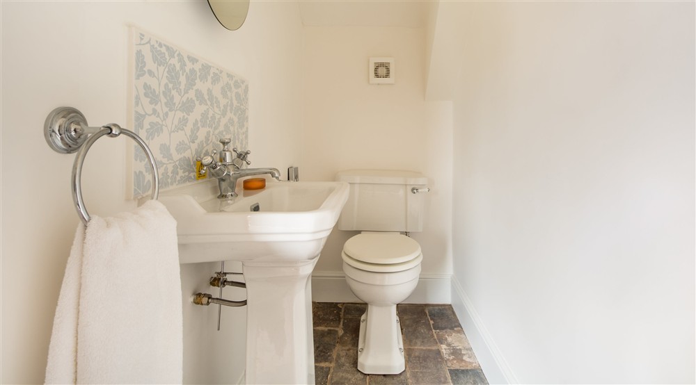 The downstairs WC at Smethcote Barn in Shrewsbury, Shropshire