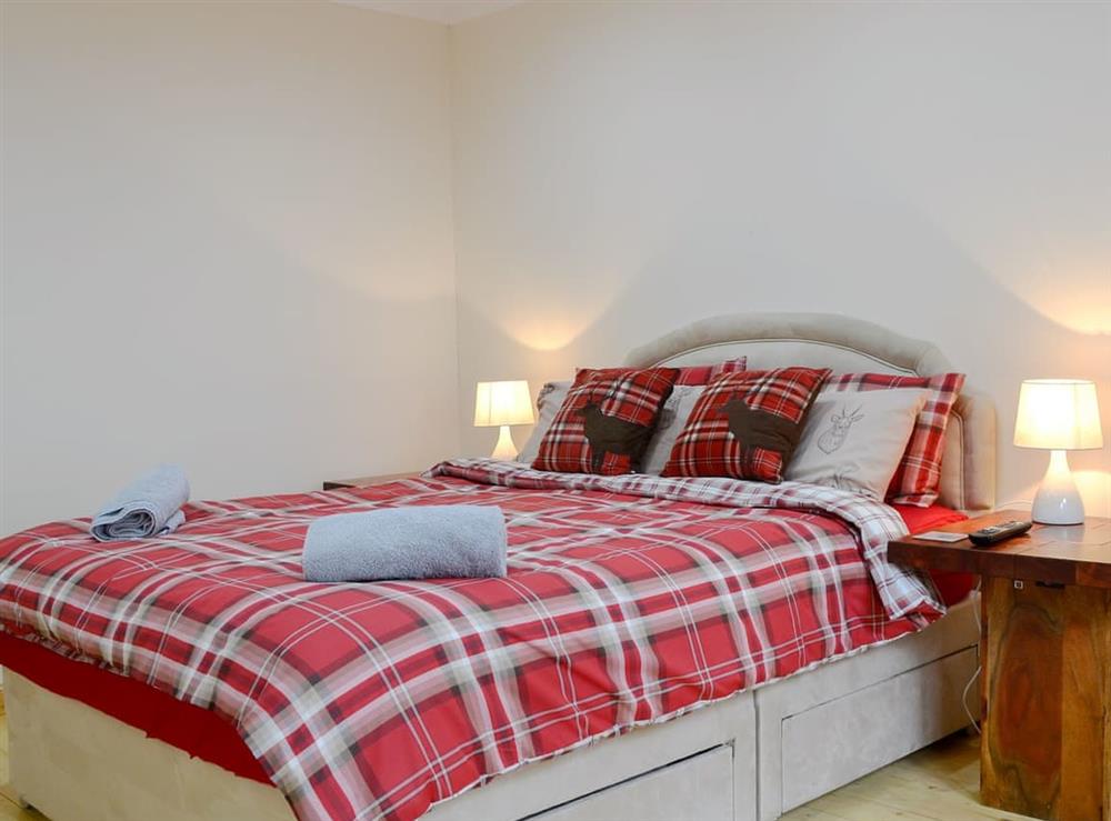 Double bedroom at Smiddy Bothy in Edzell, near Montrose, Angus