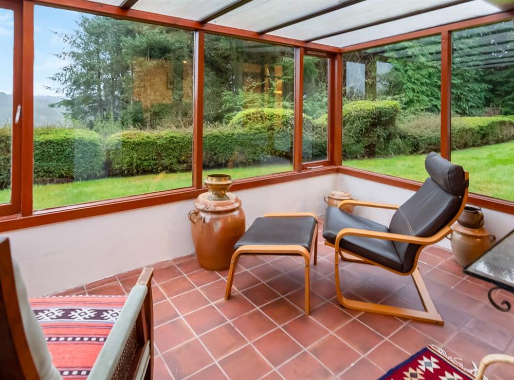 Conservatory at Smiddy Cottage in Alyth, Perthshire