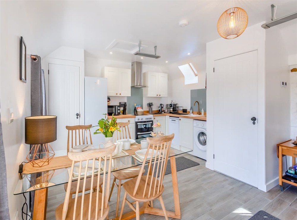 Dining Area at Smiddy Cottage in Portmahomack, Ross-Shire