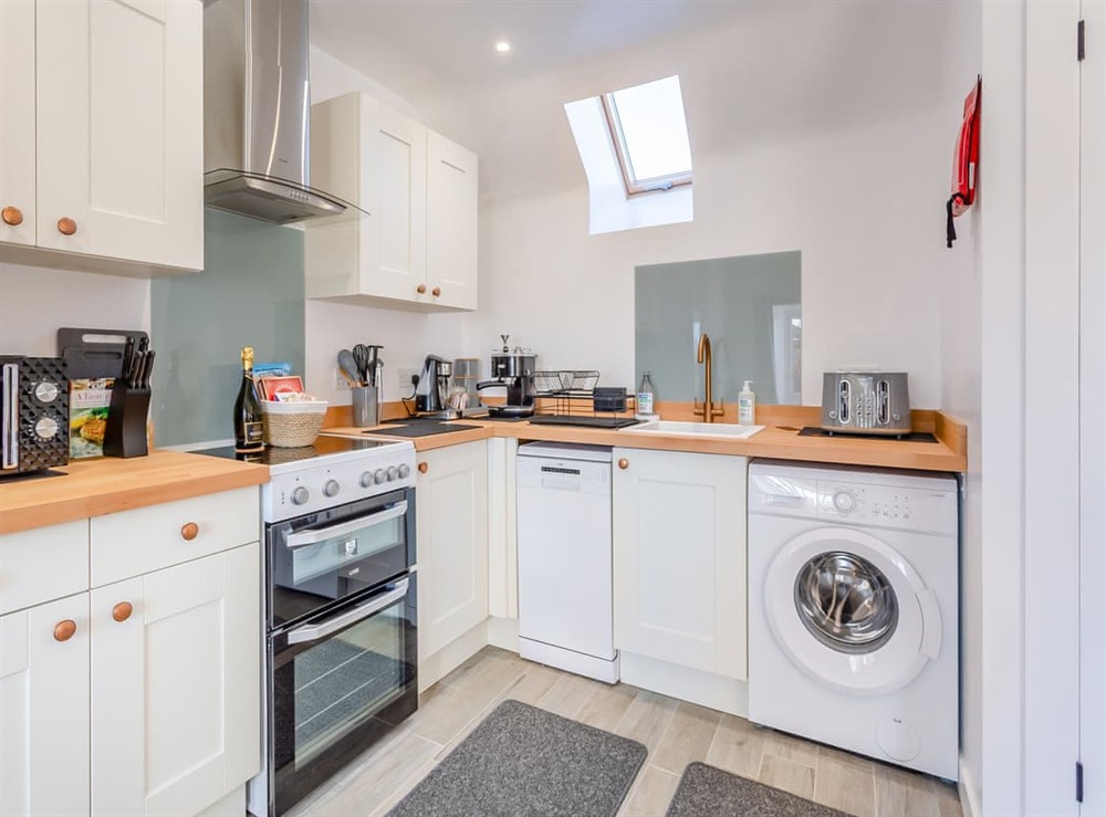 Kitchen at Smiddy Cottage in Portmahomack, Ross-Shire