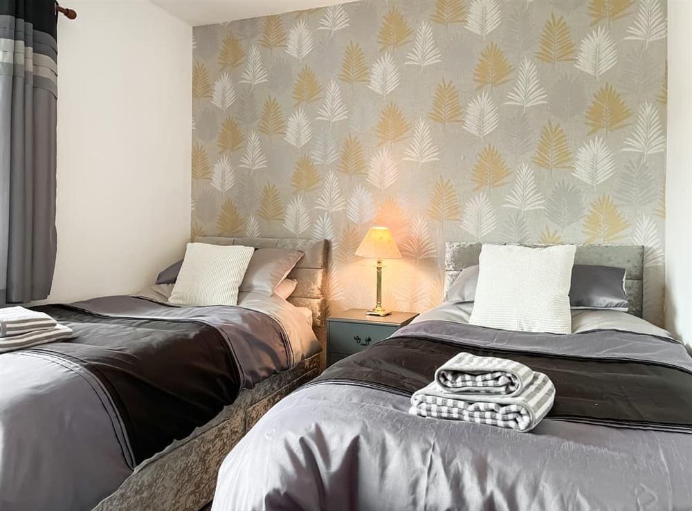 Twin bedroom at Smithy Apartment in Matlock, Derbyshire