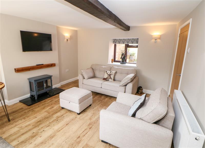 Enjoy the living room at Smithy Cottage, Barlow near Chesterfield