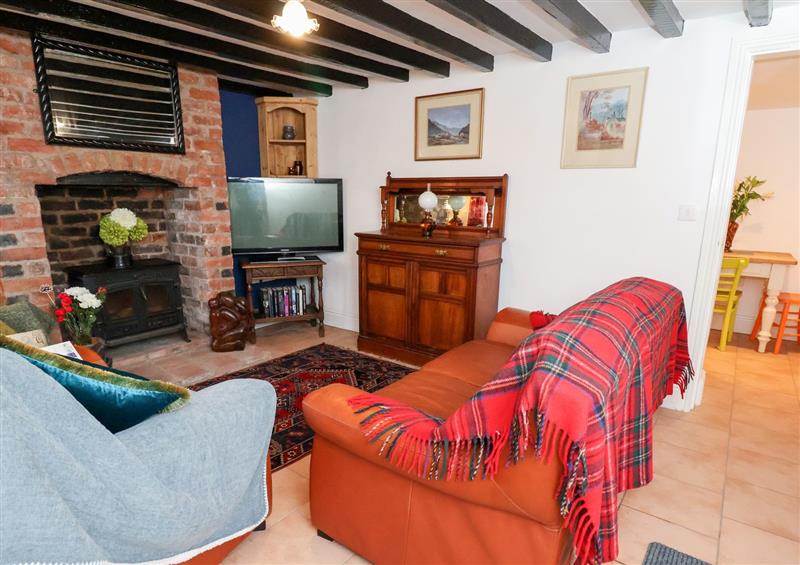 The living room at Smithy Cottage, Llan-y-Pwll near Wrexham