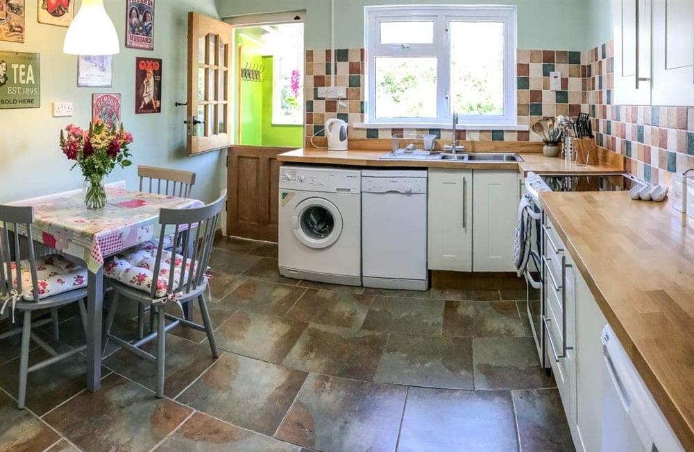 This is the kitchen at Smithy Cottage in near Solva , Pembrokeshire, Dyfed