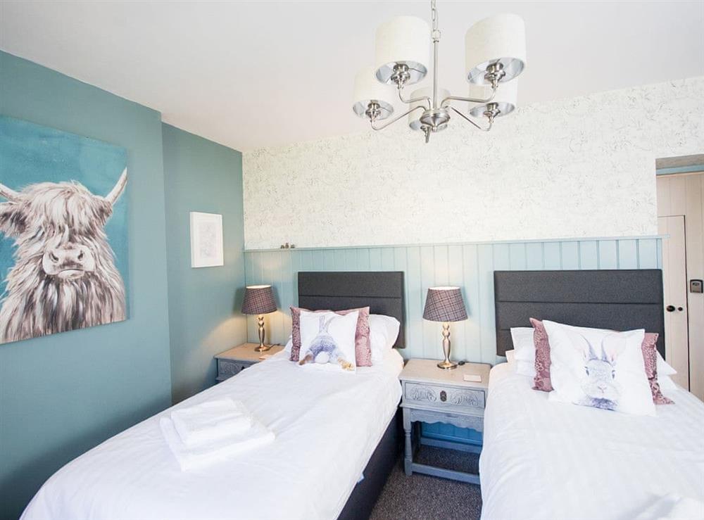 Twin bedroom at Smithy House in Carrutherstown, near Annan, Dumfriesshire