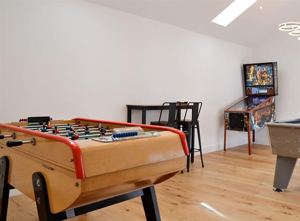 Games room at Smithy House in Guthrie, near Forfar, Angus