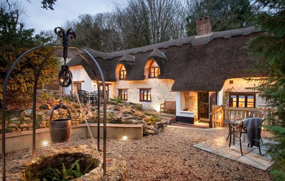 Beautiful image capturing the cosy lighting at dusk in Smithycroft at Smithycroft, Combe St Nicholas