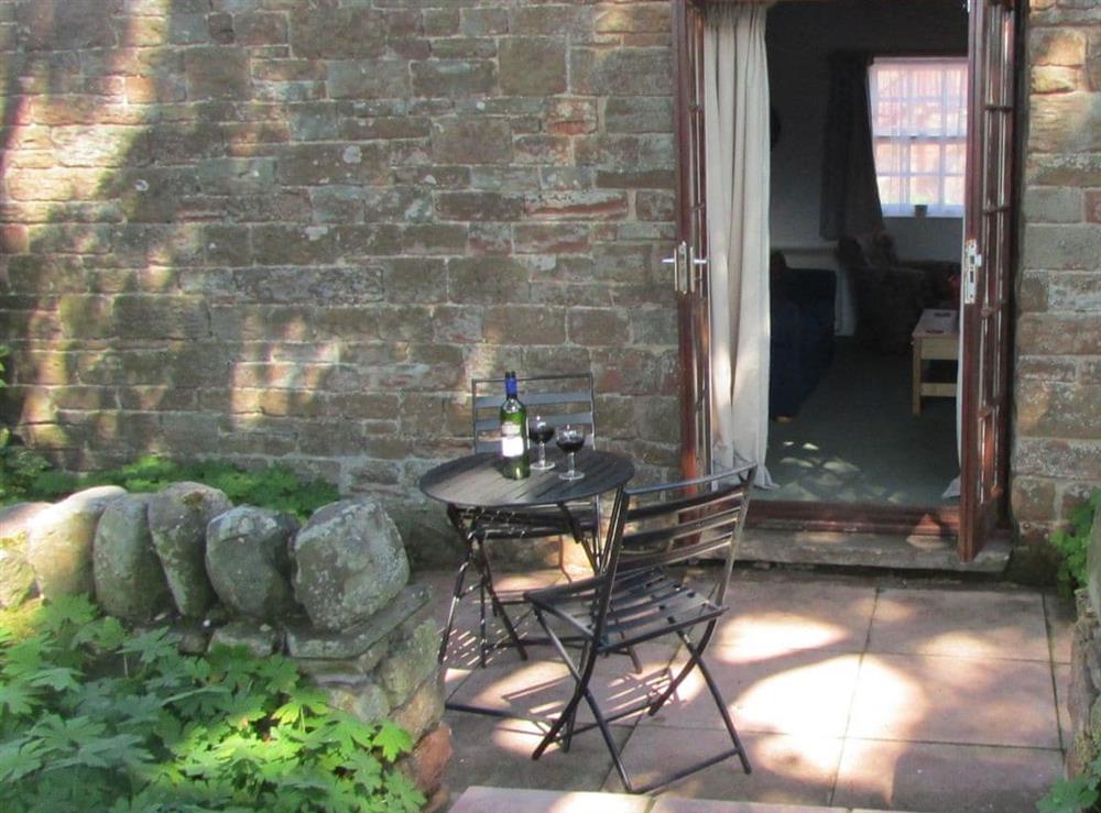Patio at Smittergill in Ousby, Penrith, Cumbria