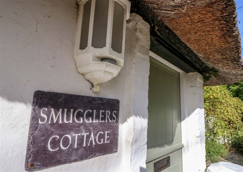 Outside Smugglers Cottage at Smugglers Cottage, Barton On Sea