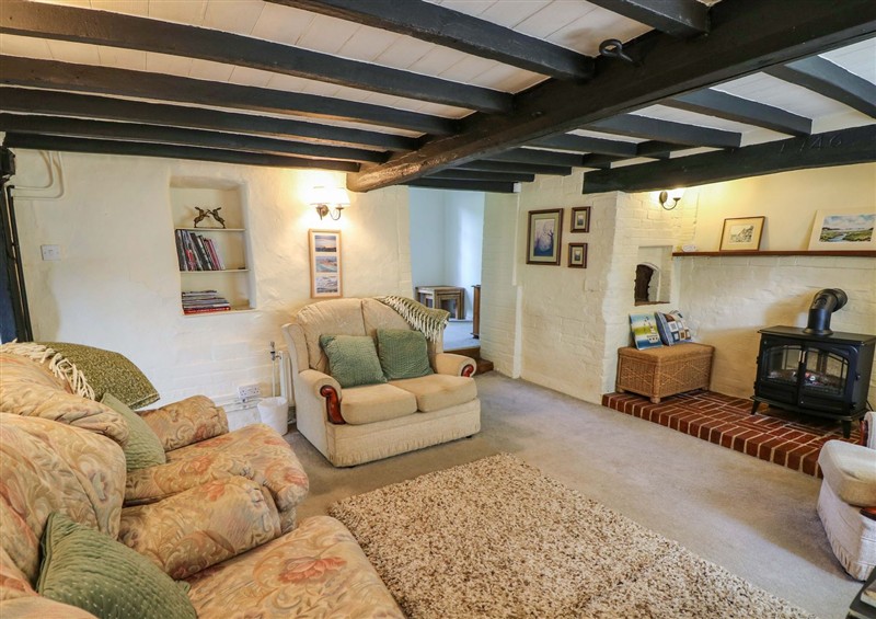 The living room at Smugglers Cottage, Barton On Sea