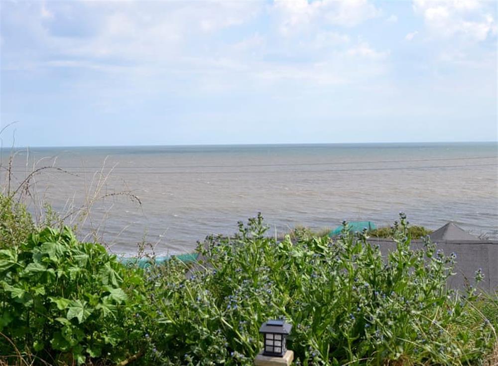 Sea views from the garden at Smugglers Cove in Hemsby, near Caister-on-Sea, Norfolk
