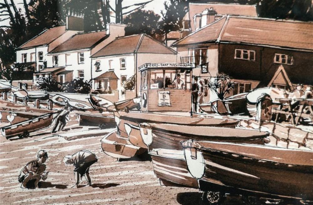 An interesting print of Helford Passage, looks almost sepia!