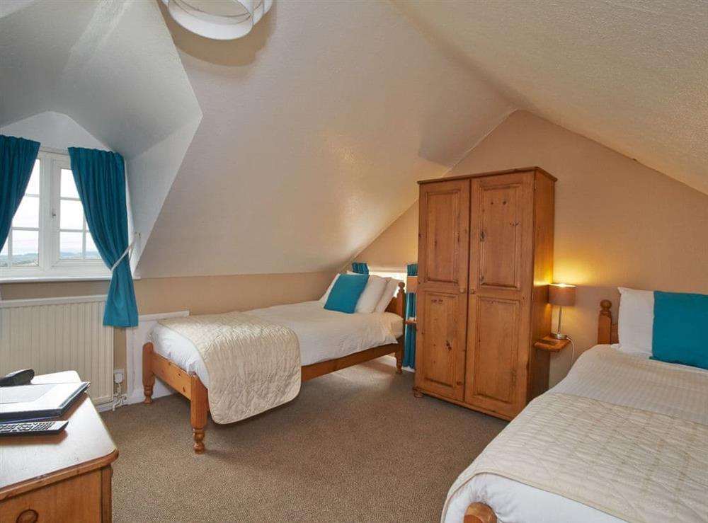 Twin bedroom at Smugglers Rock House in Ravenscar near Scarborough, North Yorkshire
