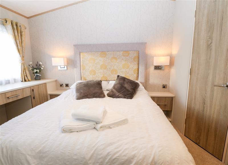 One of the bedrooms at Snape Lodge, Towyn