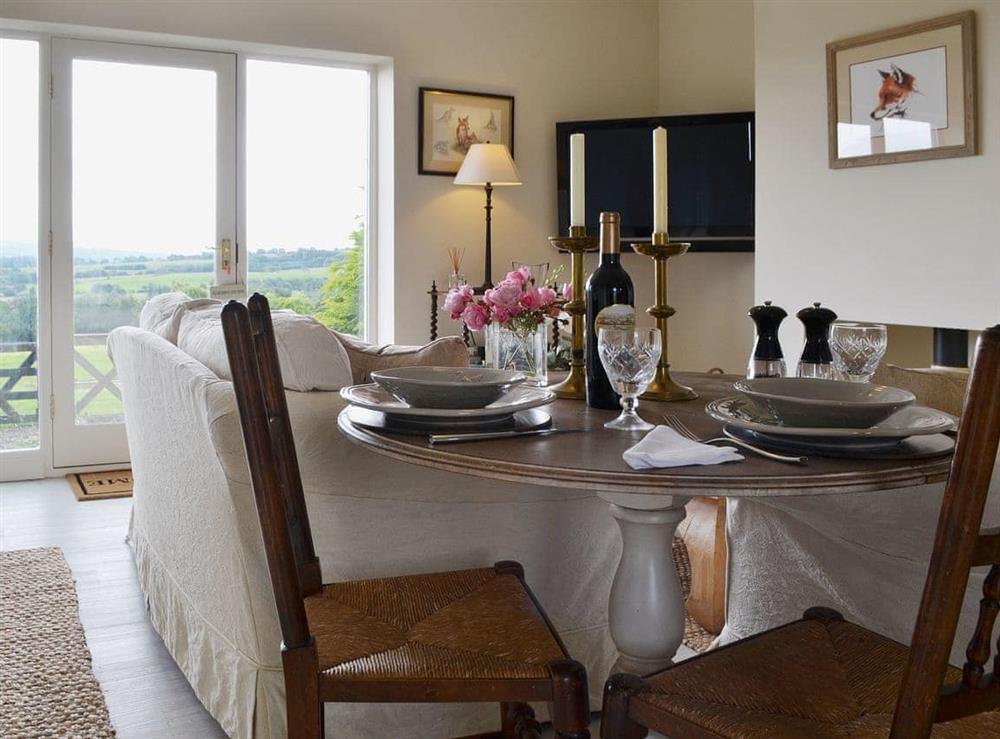 Open plan living/dining room/kitchen at Snooty Fox Cottage in Hexham, Northumberland