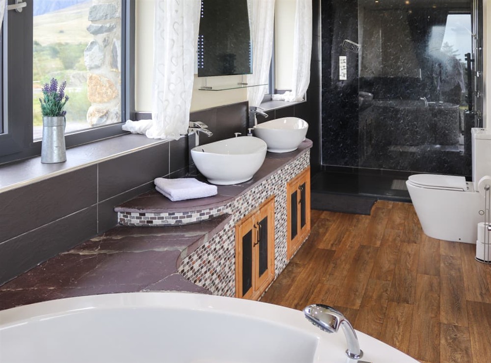 Bathroom at Snowdon Summit View in Nebo, near Caeranrfon, Gwynedd