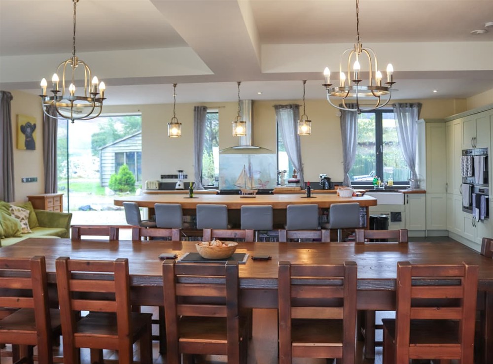 Kitchen/diner at Snowdon Summit View in Nebo, near Caeranrfon, Gwynedd