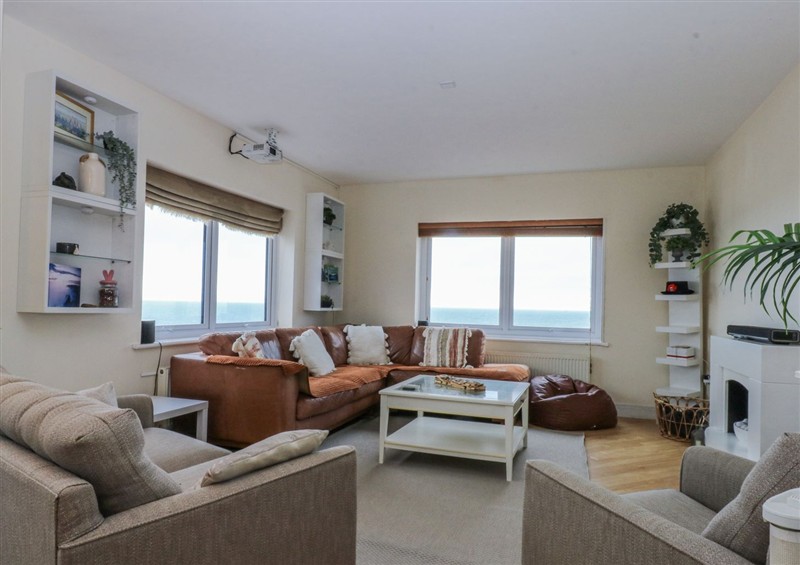 This is the living room at Snowdonia View, Pwllheli