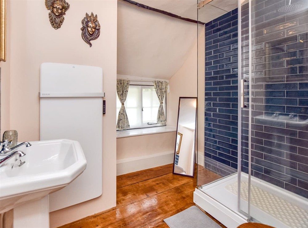 Bathroom at Snowdrop Cottage in Jacobstowe, near Okehampton, Devon
