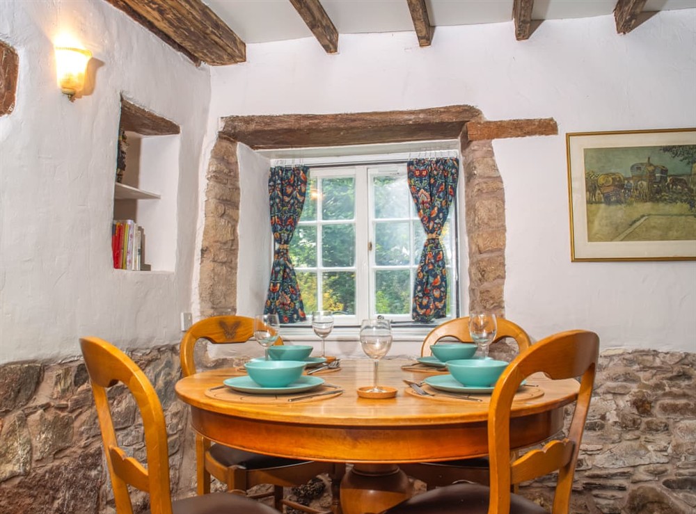 Dining Area at Snowdrop Cottage in Jacobstowe, near Okehampton, Devon