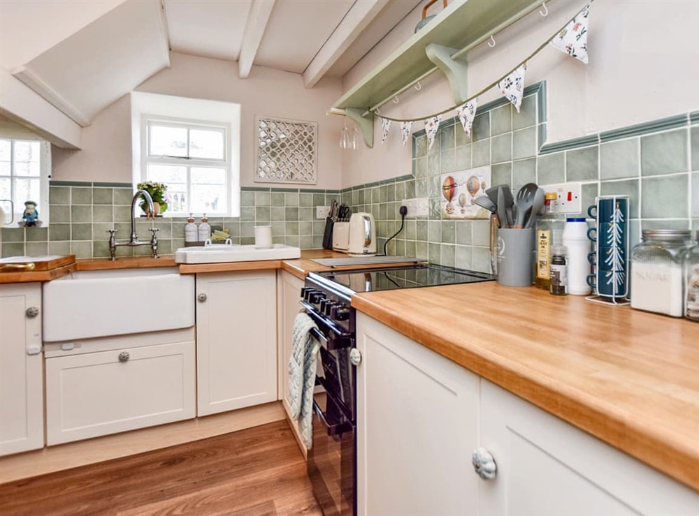 Kitchen at Snowdrop Cottage in Jacobstowe, near Okehampton, Devon