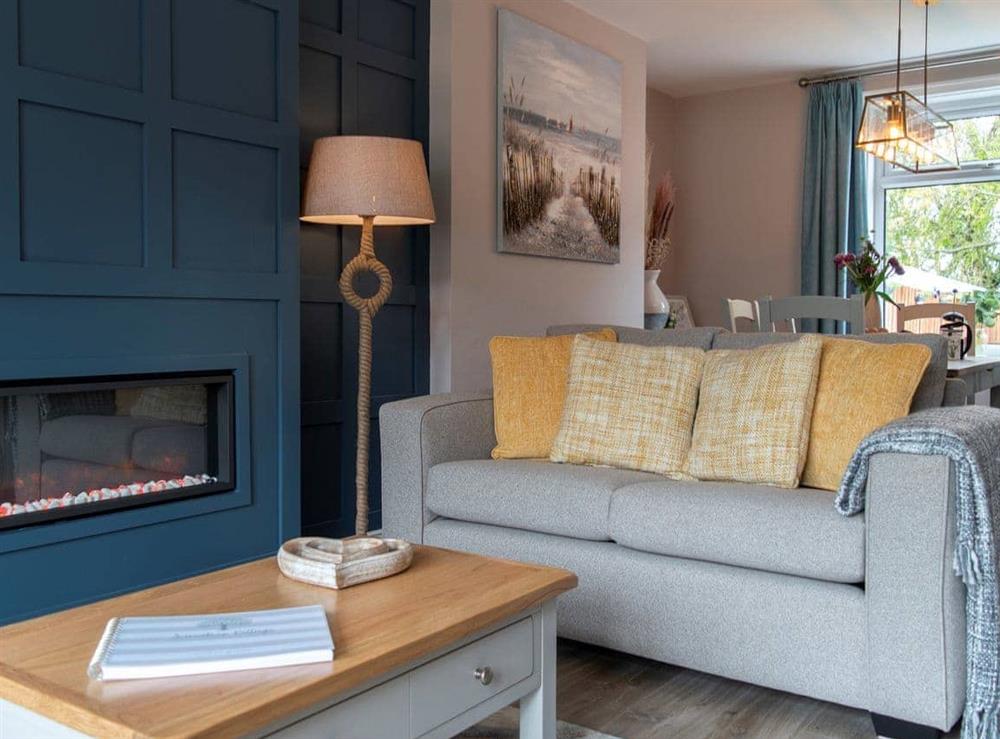 Living room at Snowdrop Cottage in North Sunderland, Seahouses, Northumberland