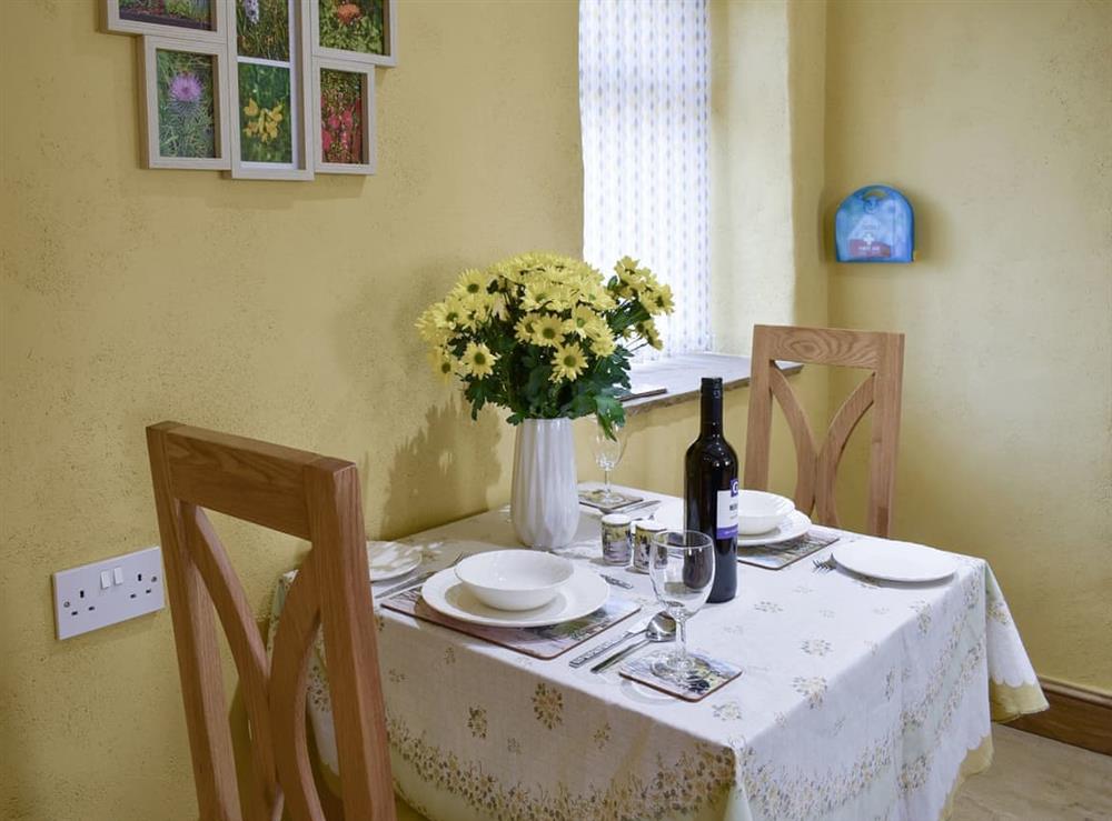 Dining Area at Snowdrop Cottage in Staveley, near Knaresborough, North Yorkshire