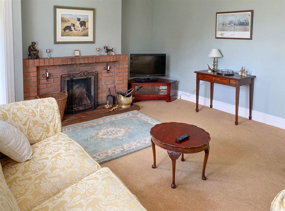 Living room at Snowshill in Denwick, near Alnwick, Northumberland