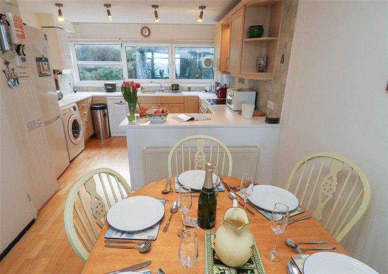 This is the kitchen at Snowy Owl View at The Breakwater, Brixham