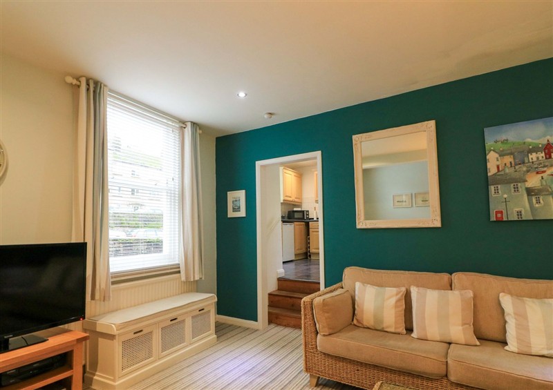 The living room at Snugglers Cove, Dartmouth