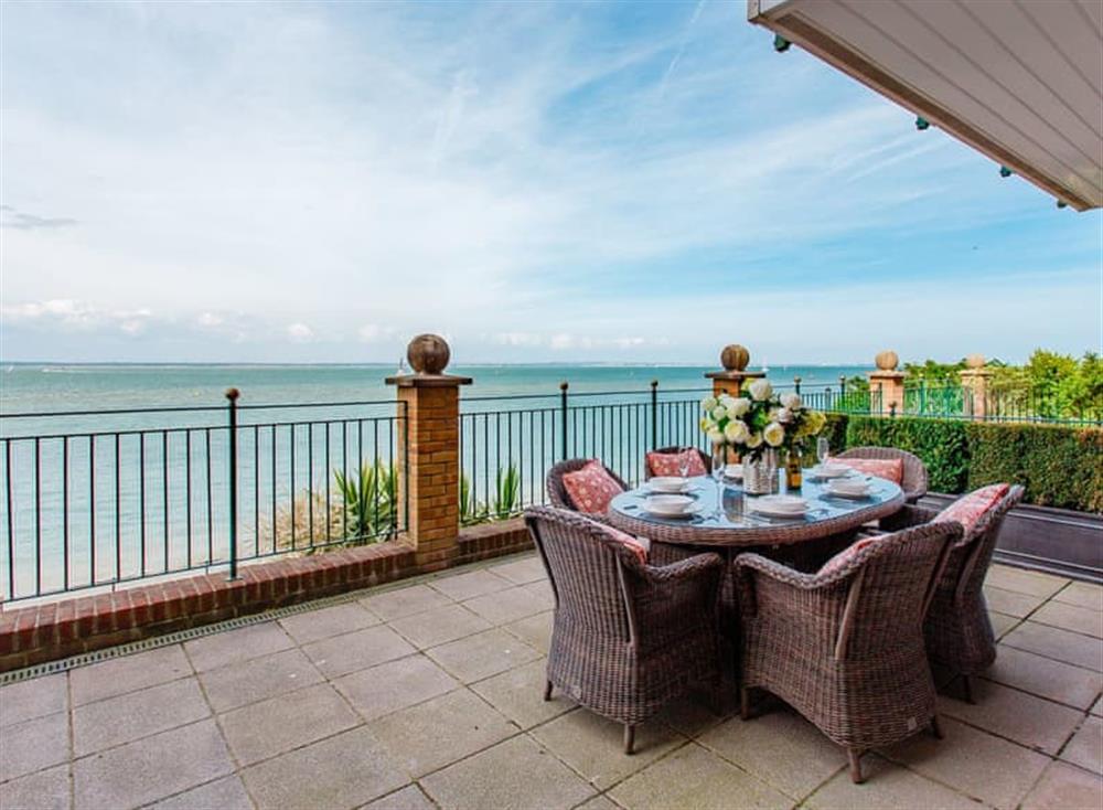 Terrace at Solent View Apartment in , Cowes
