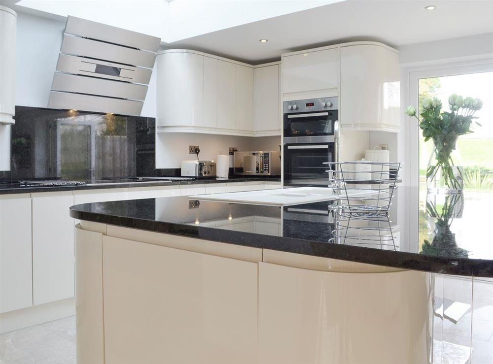 Well-equipped fitted kitchen at Solitaire in South Creake, near Fakenham, Norfolk, England