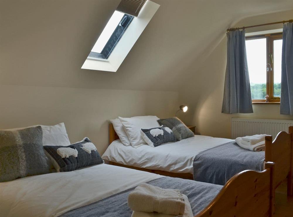 Cost twin bedroom at Solitude in Aberhafesp, near Newtown, Powys